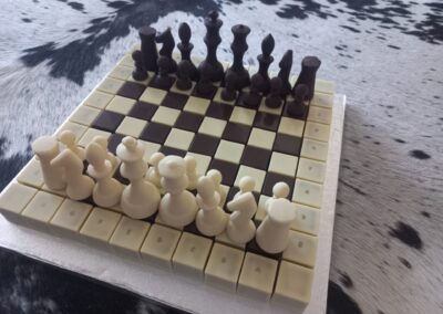 Schachspiel aus Schokolade